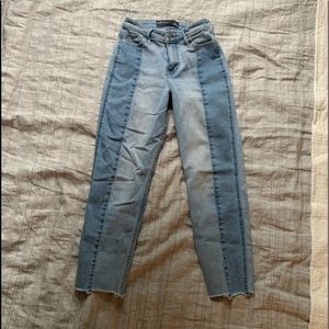 Hollister Two Toned Cropped Jeans